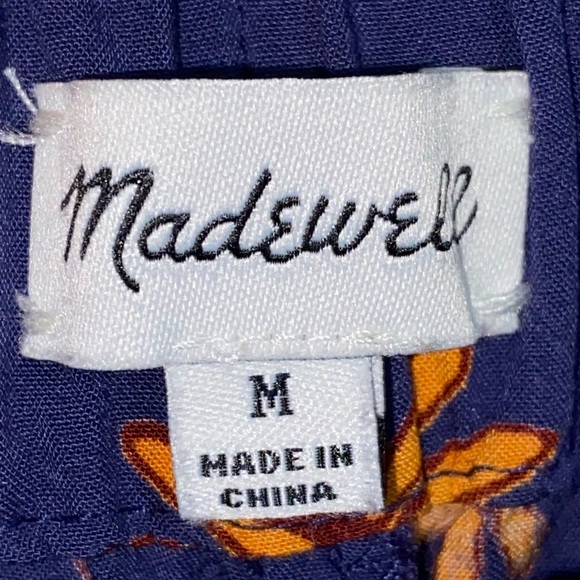 Madewell Daisy Print Pull On Stretch 3”Shorts Size Medium - Picture 7 of 9